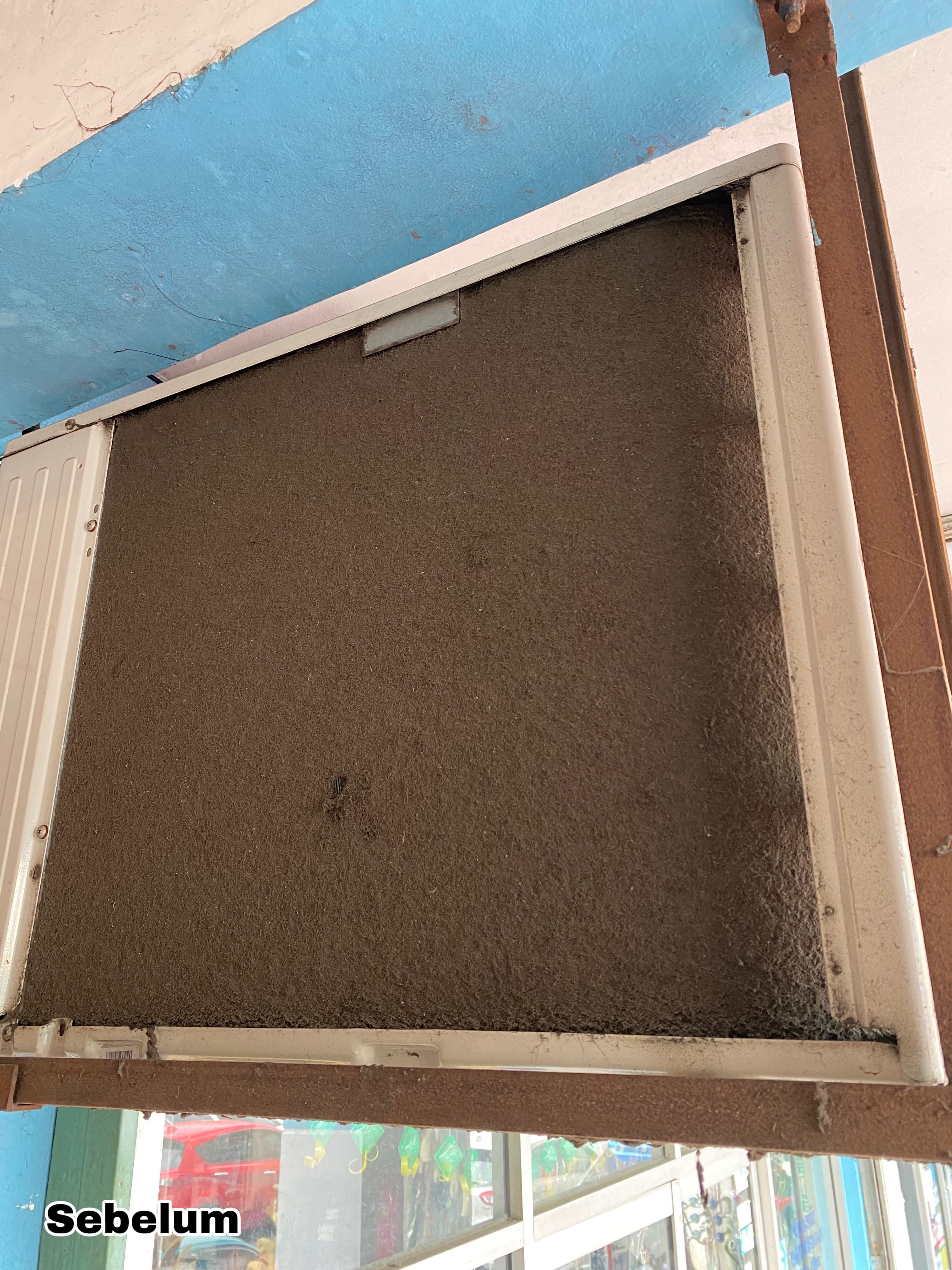 Before Condenser Coil Cleaning